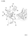 Diagram for Chrysler Sebring Alternator Bracket - 4668250