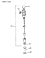 Diagram for 1993 Dodge W350 Fuel Injector - R4638651