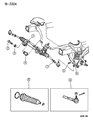 Diagram for 1996 Dodge Dakota Steering Gear Box - 52038612