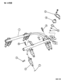 Diagram for 1990 Dodge W250 Fuel Injector - 53030262