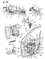 Diagram for 1992 Chrysler Town & Country Tailgate Handle - 4520768