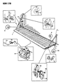 Diagram for 1992 Dodge W350 Tailgate Handle - 55074662