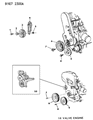 Diagram for Dodge Dynasty Water Pump Pulley - 4483468