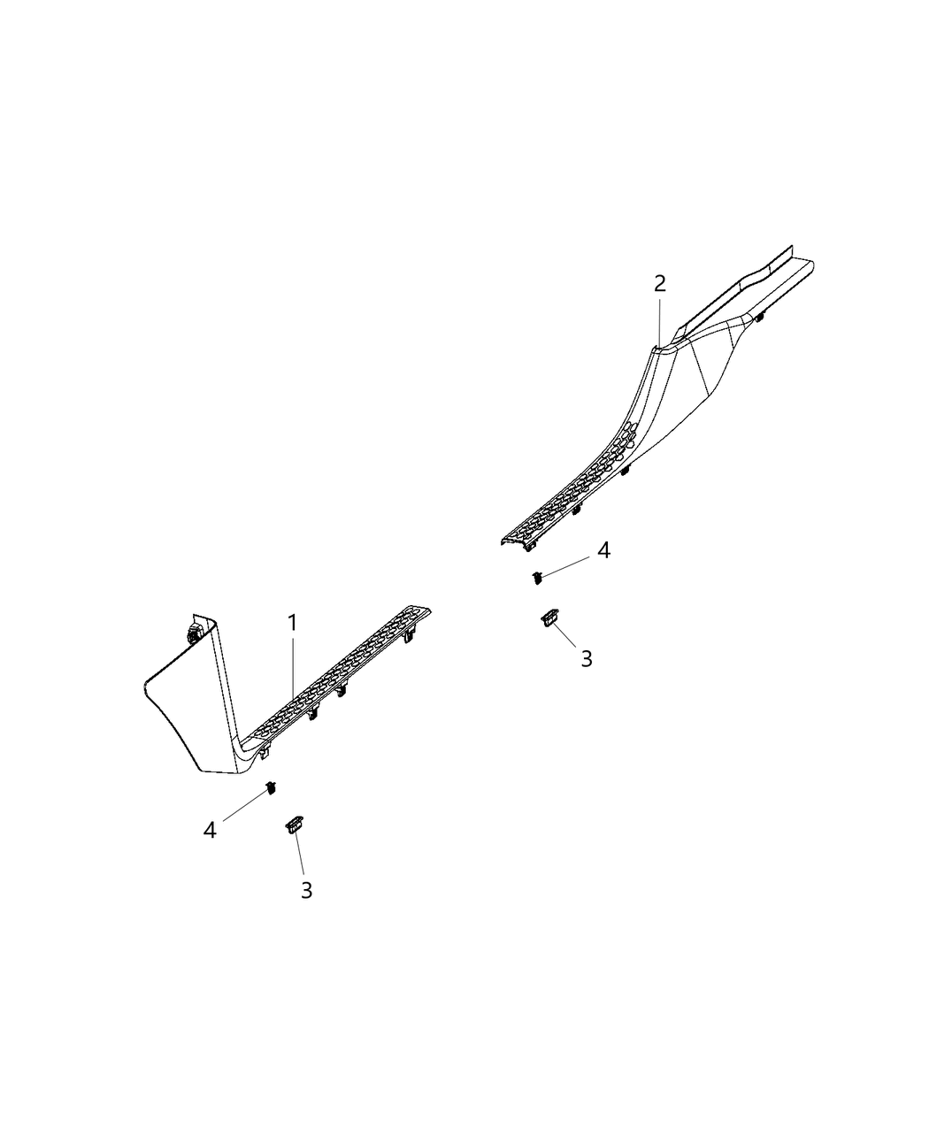 Mopar 1DX72TX7AB Panel-SCUFF