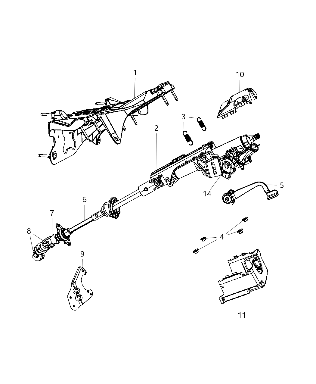 Mopar 5057297AL Housing-Steering Column Lock