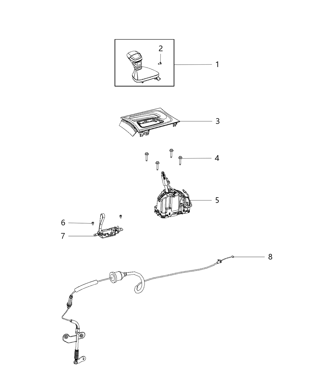 Mopar 5PL751XCAI Transmission Shifter