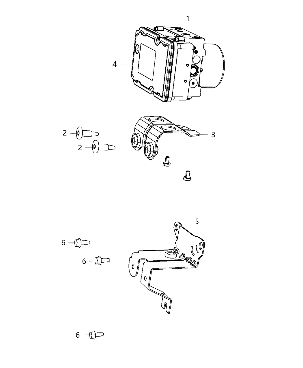 Mopar 68354151AD Anti-Lock Brake System Module