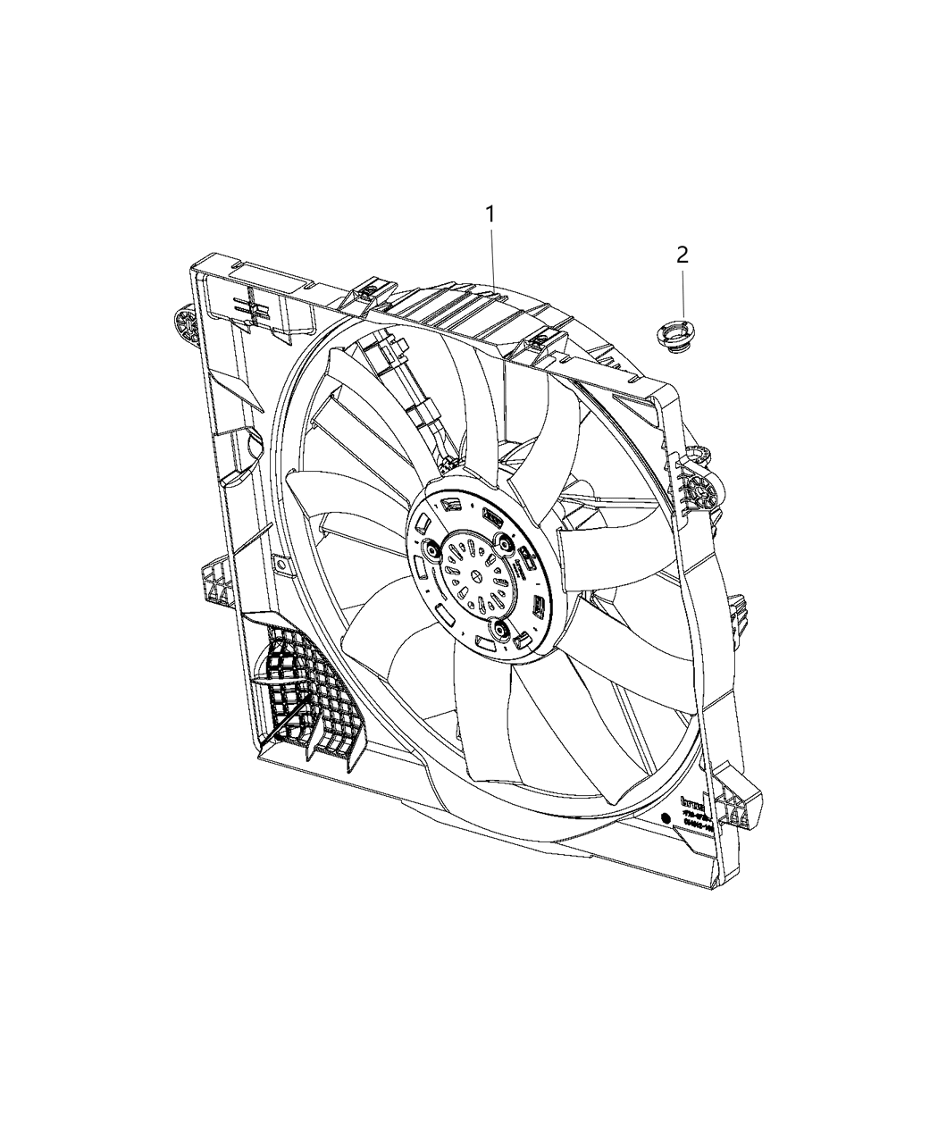 Mopar 68282799AB Fan Assembly-Radiator Cooling