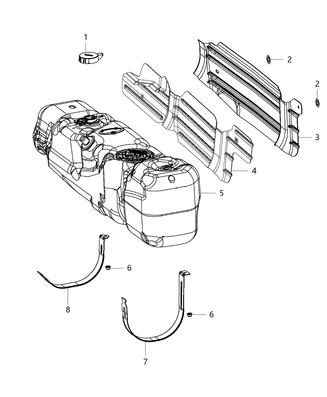 Mopar 68232605AC Shield-Fuel Tank Heat