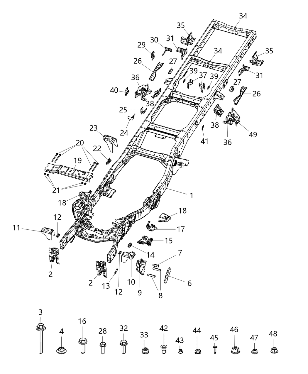 Mopar 68353566AC Chassis