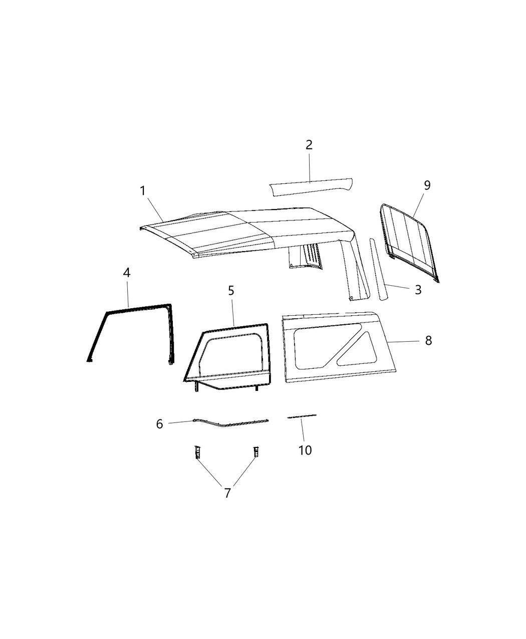 Mopar 5SQ94SX9AB Window-TAILGATE