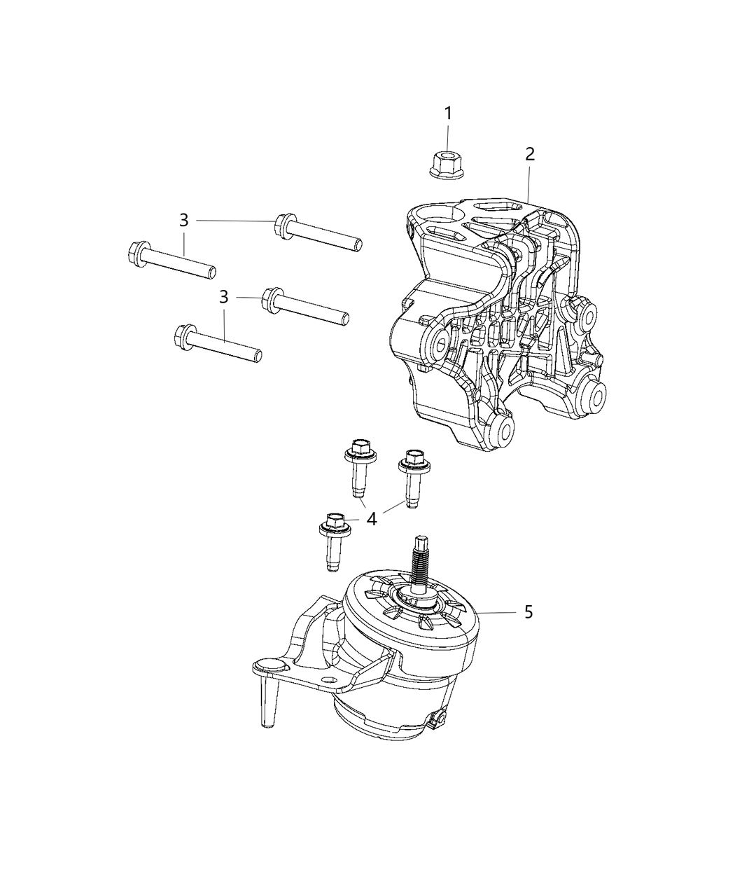 Mopar 68271526AB INSULATOR-Engine Mount