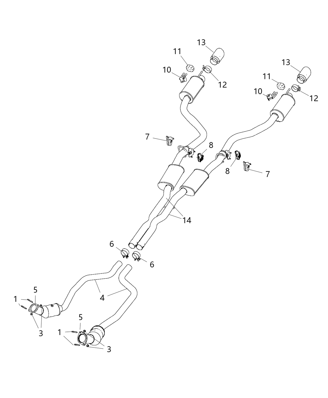 Mopar 5181994AF Exhaust Muffler And Resonator