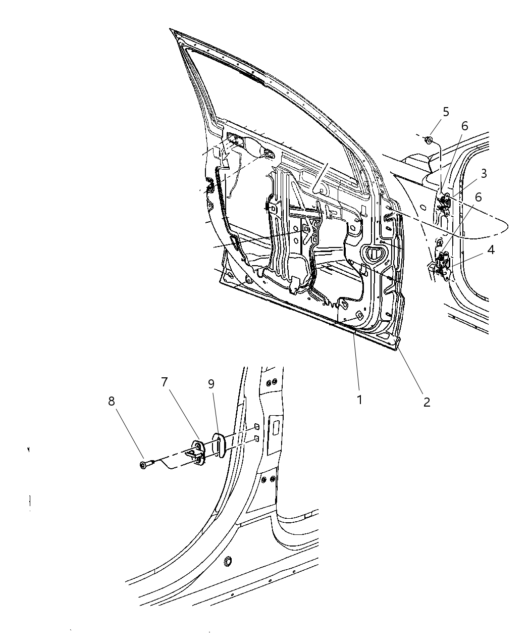 Mopar 5074155AD Door-Front