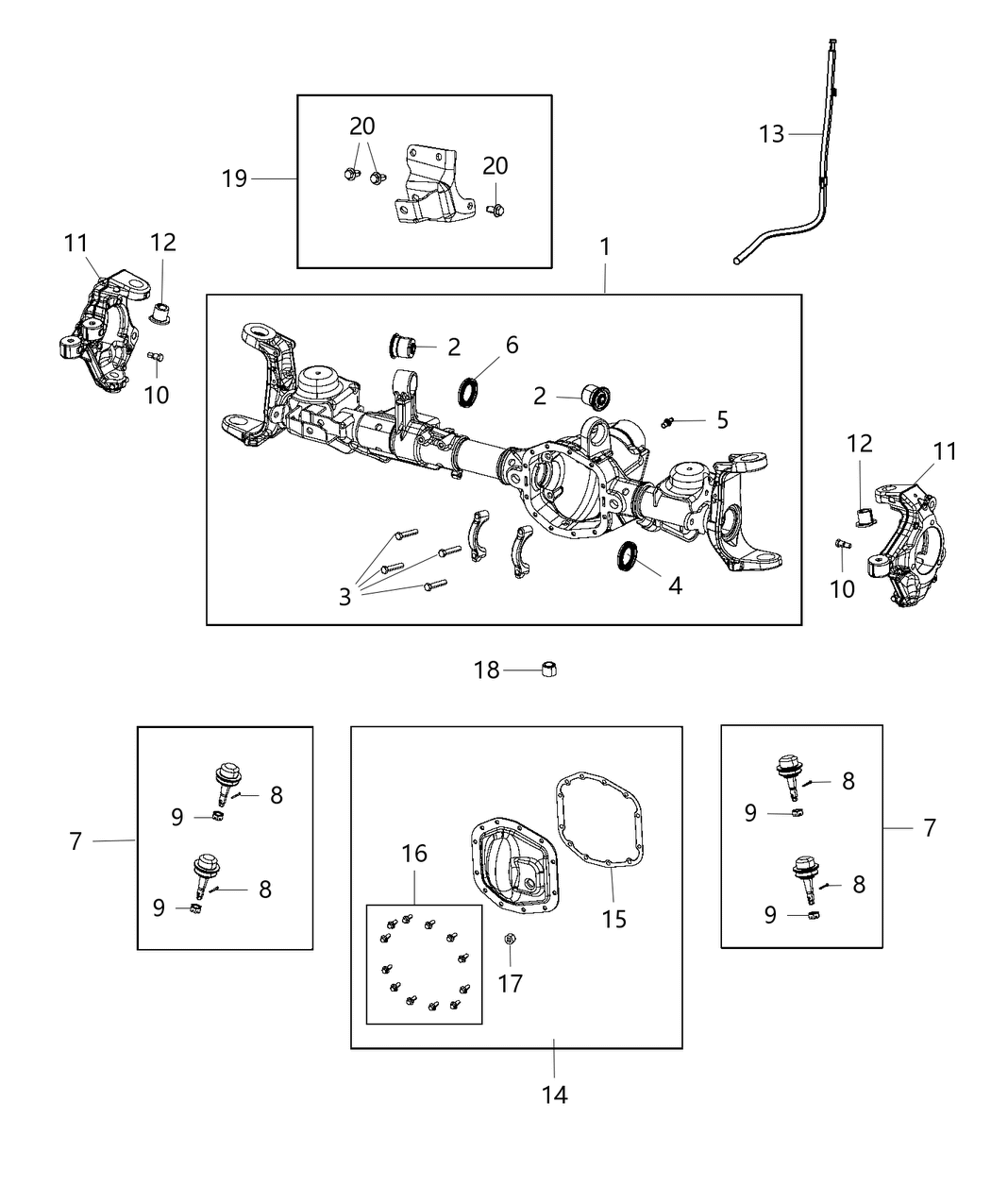 Mopar 68391563AA Cover Kit-Differential