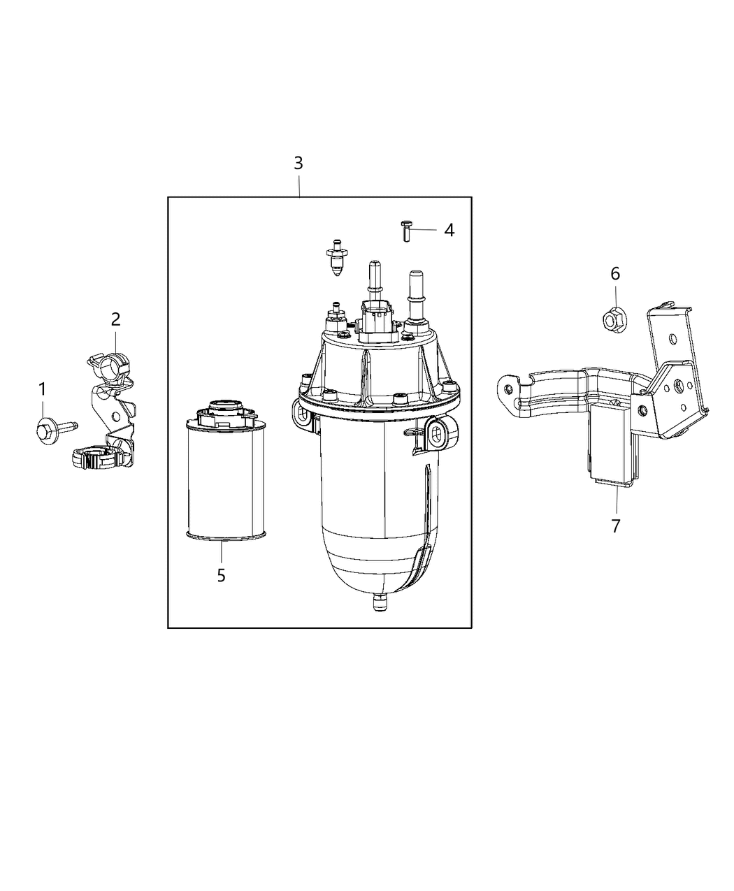 Mopar 52029520AB Bracket-Fuel Filter