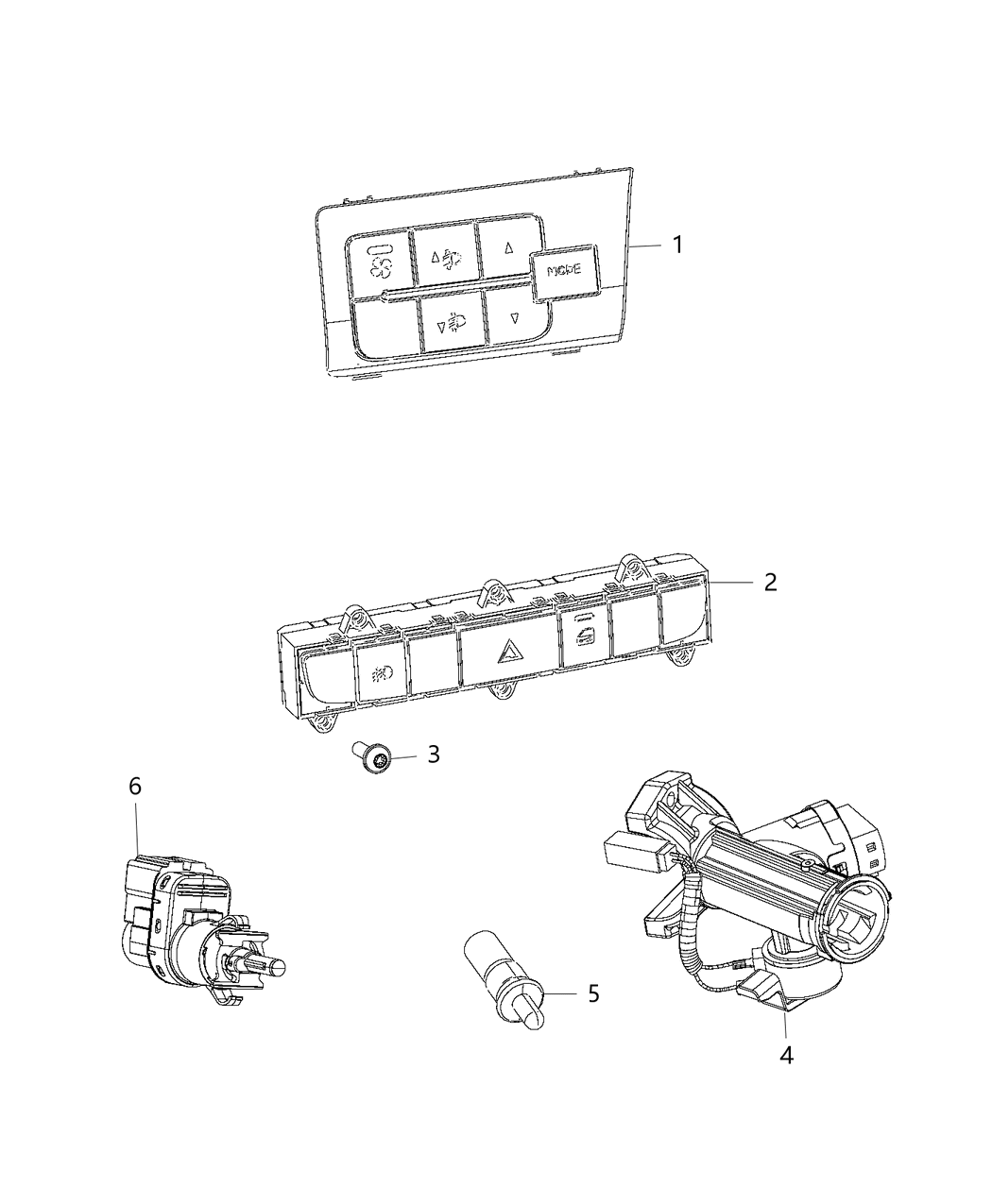 Mopar 68257356AA Switch-Ignition