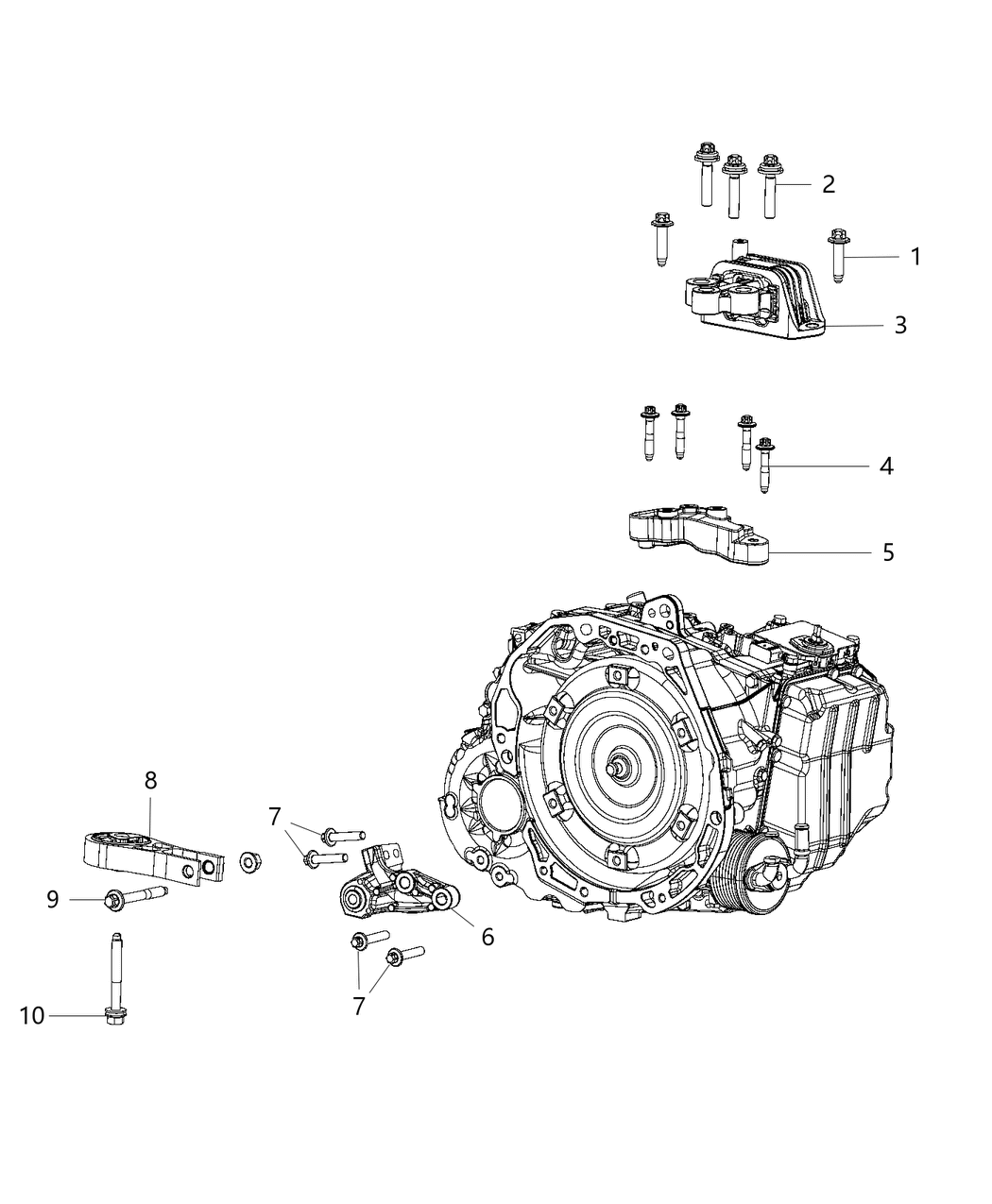 Mopar 68253038AC INSULATOR-Transmission Mount