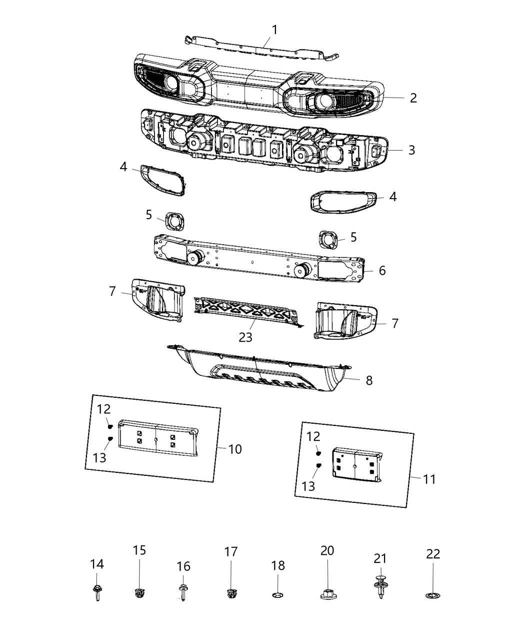 Mopar 6BU42XXXAB Air Dam