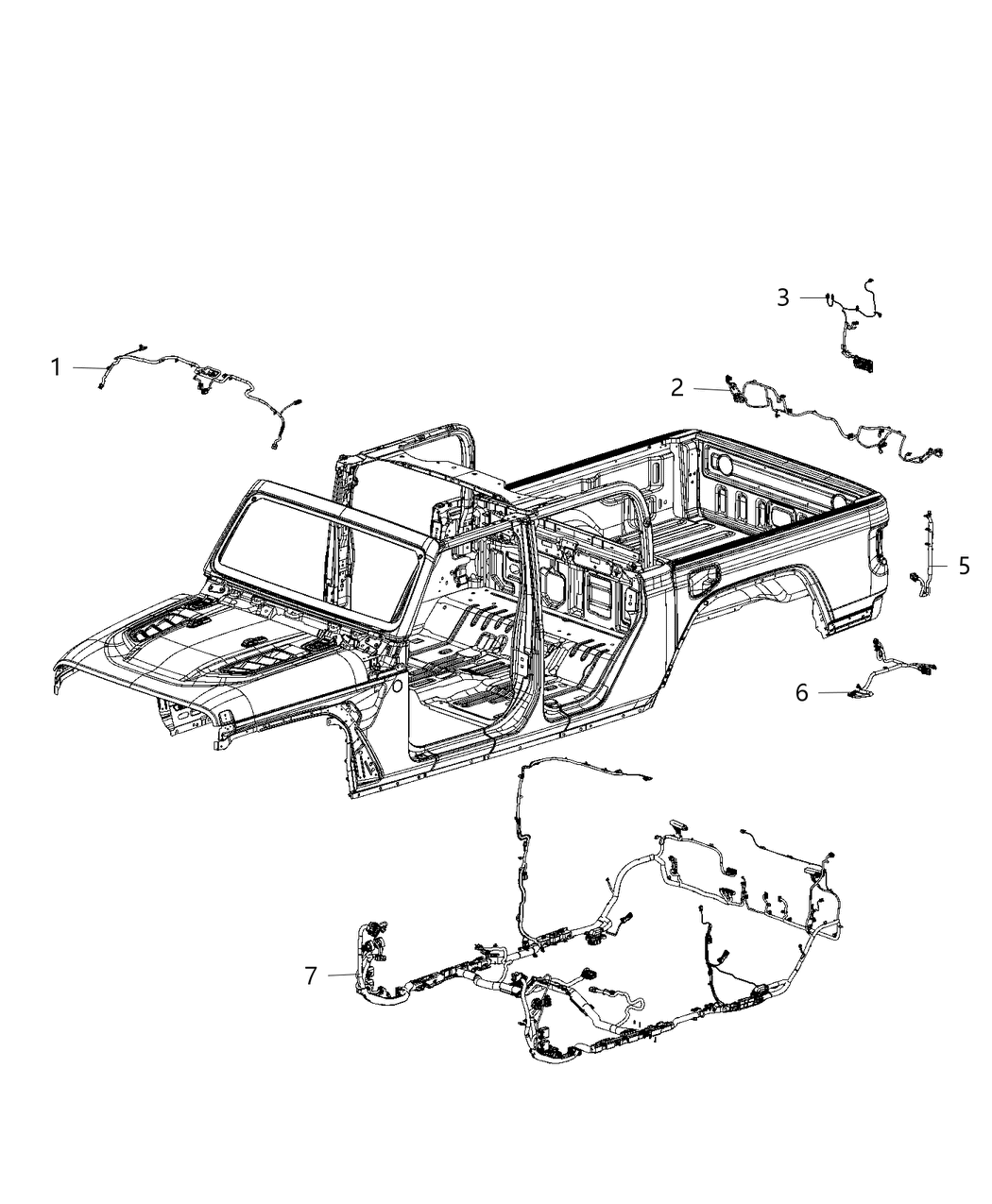 Mopar 68397801AC Wiring-Rear Bumper