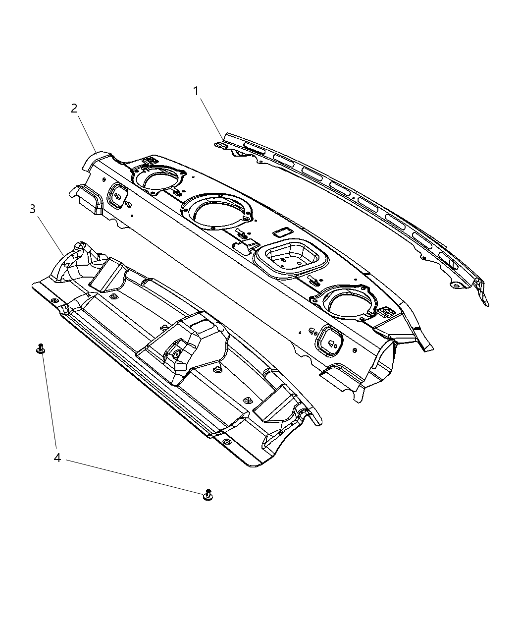 Mopar 68166842AB Shelf-Shelf