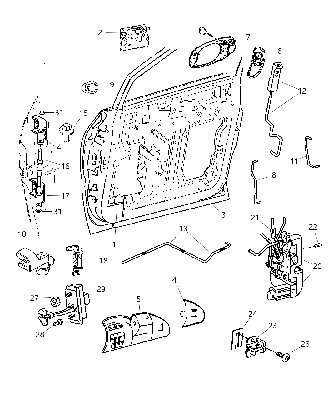 Mopar 4717802AG Door Lock Actuator