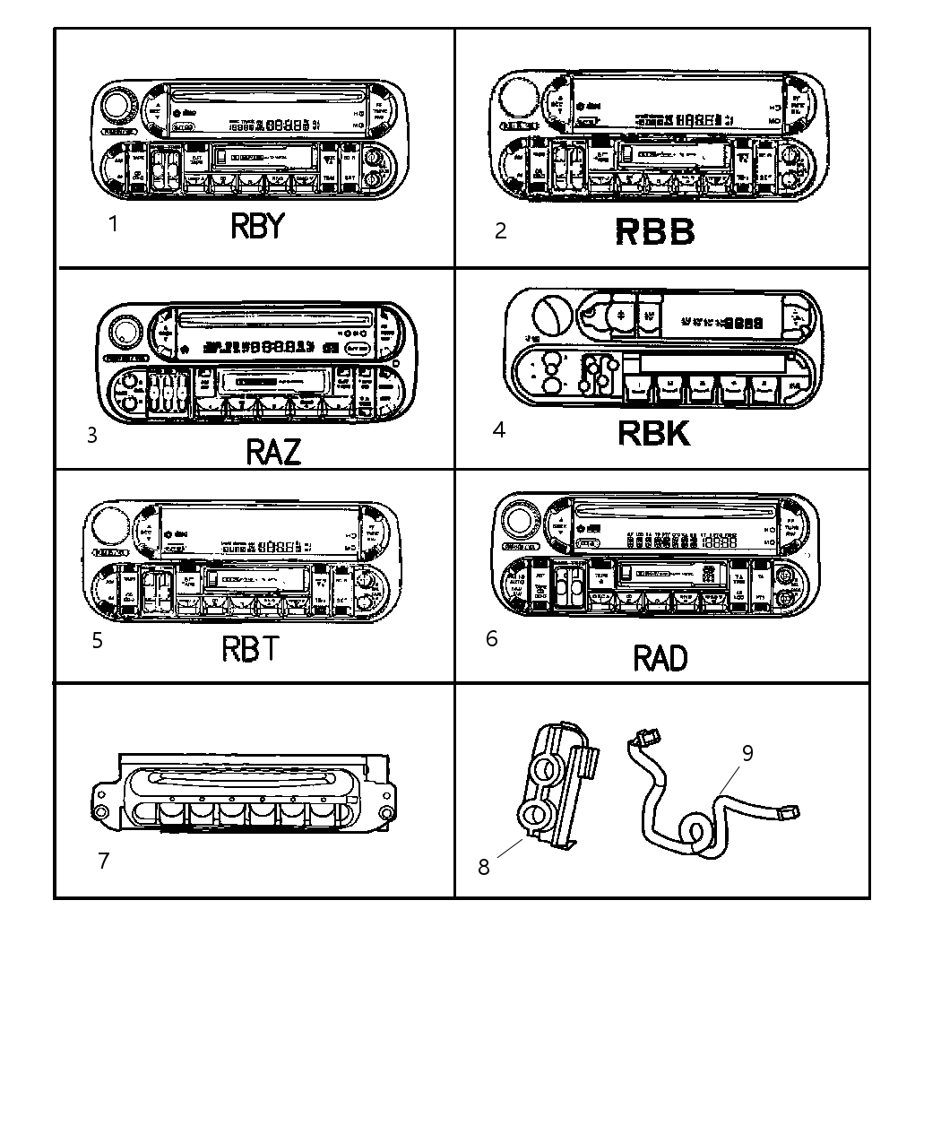 Mopar 56038555AK Radio-AM/FM With Cd And Cassette