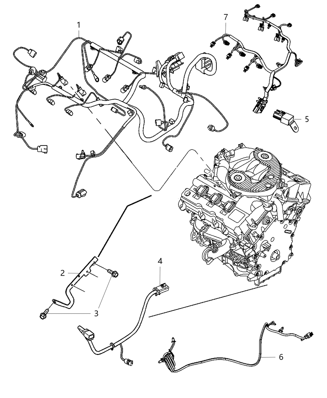 Mopar 68206469AB Wiring-Engine