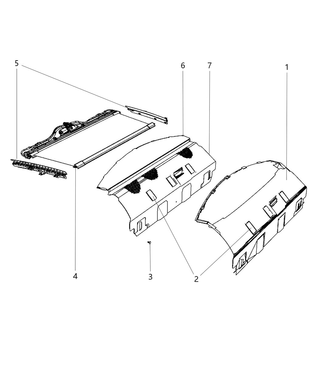 Mopar 1LM49HL1AC Panel-Rear Shelf