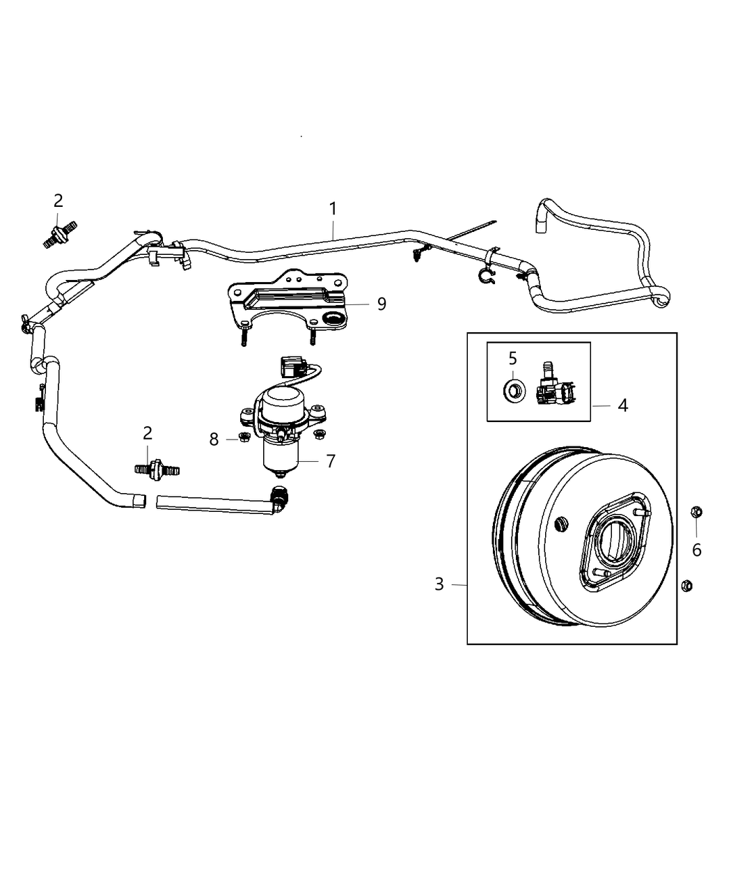 Mopar 5181750AB Hose-Brake Booster Vacuum