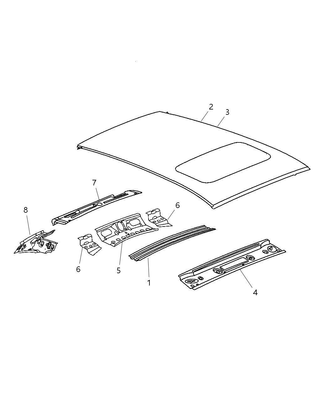 Mopar 5074121AD Roof-SUNROOF