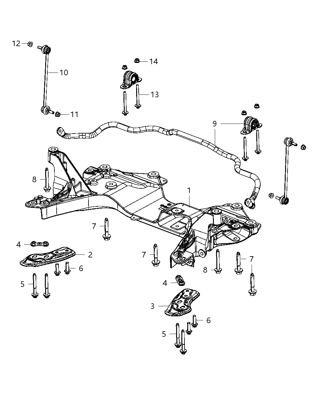 Mopar 5154391AA Bracket-CROSSMEMBER