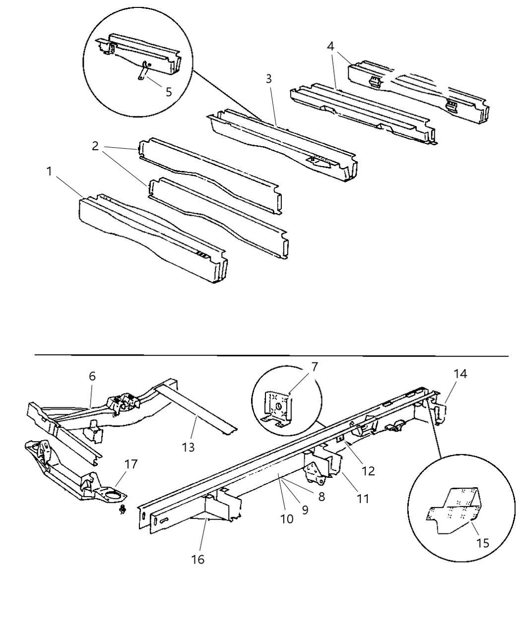 Mopar 55346637AD Rail-Body Side