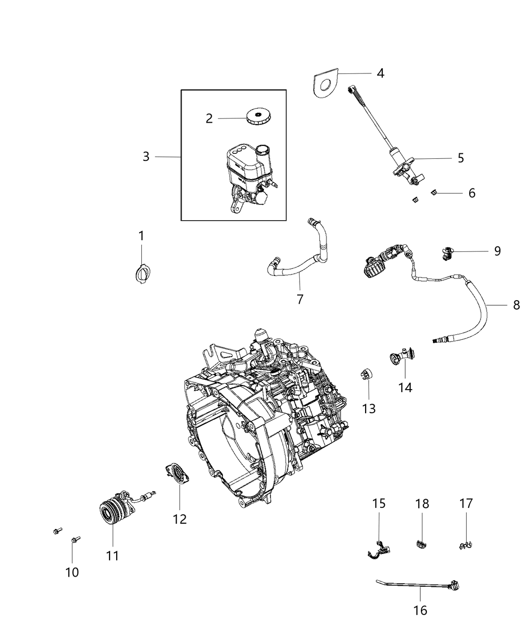 Mopar 68418190AA Brake Cylinder