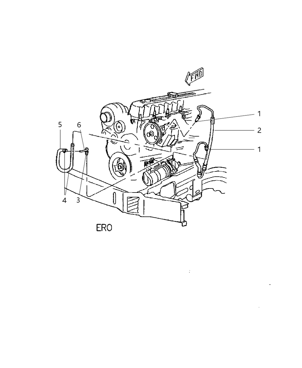 Mopar 52088774AB Line-Power Steering Return