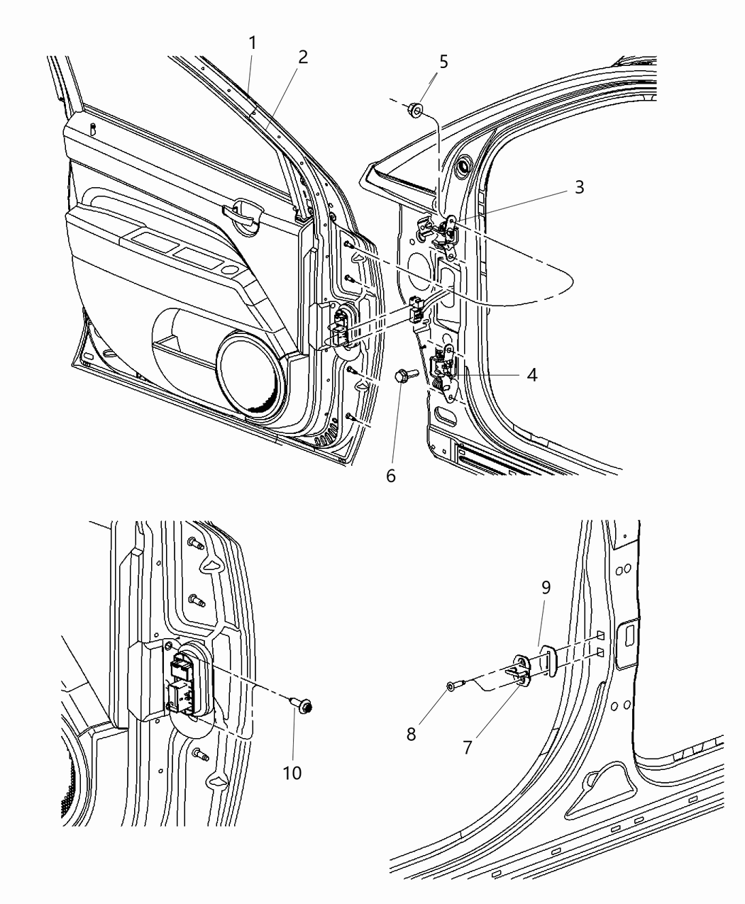 Mopar 5074944AC Door-Front