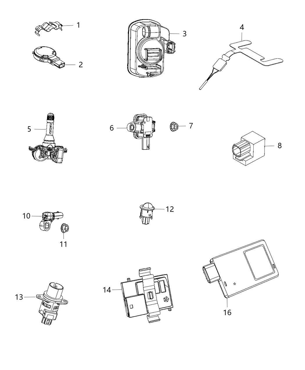 Mopar 68252493AB Tire Pressure Sensor