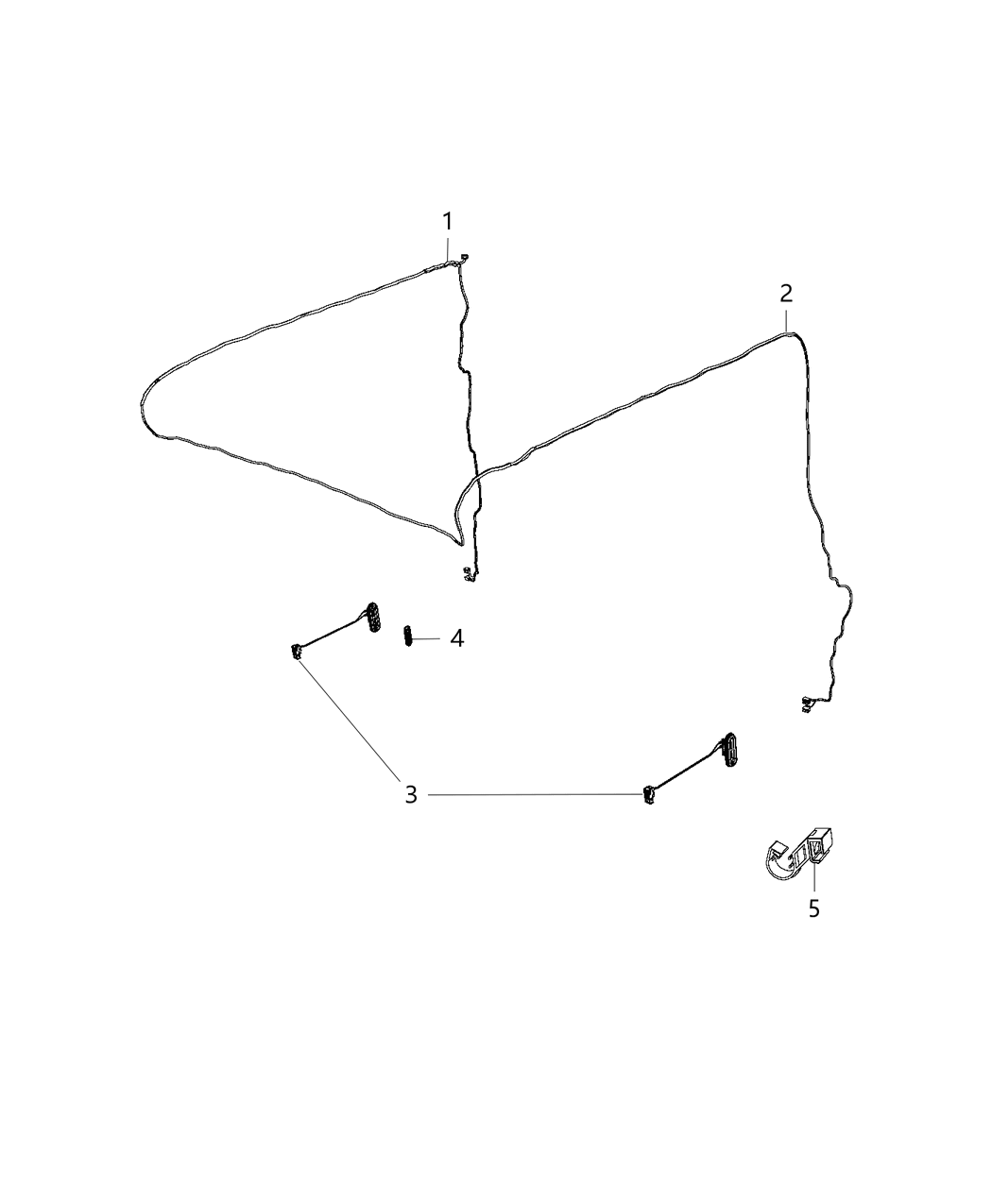 Mopar 4727677AE Wiring-Sliding Door Right