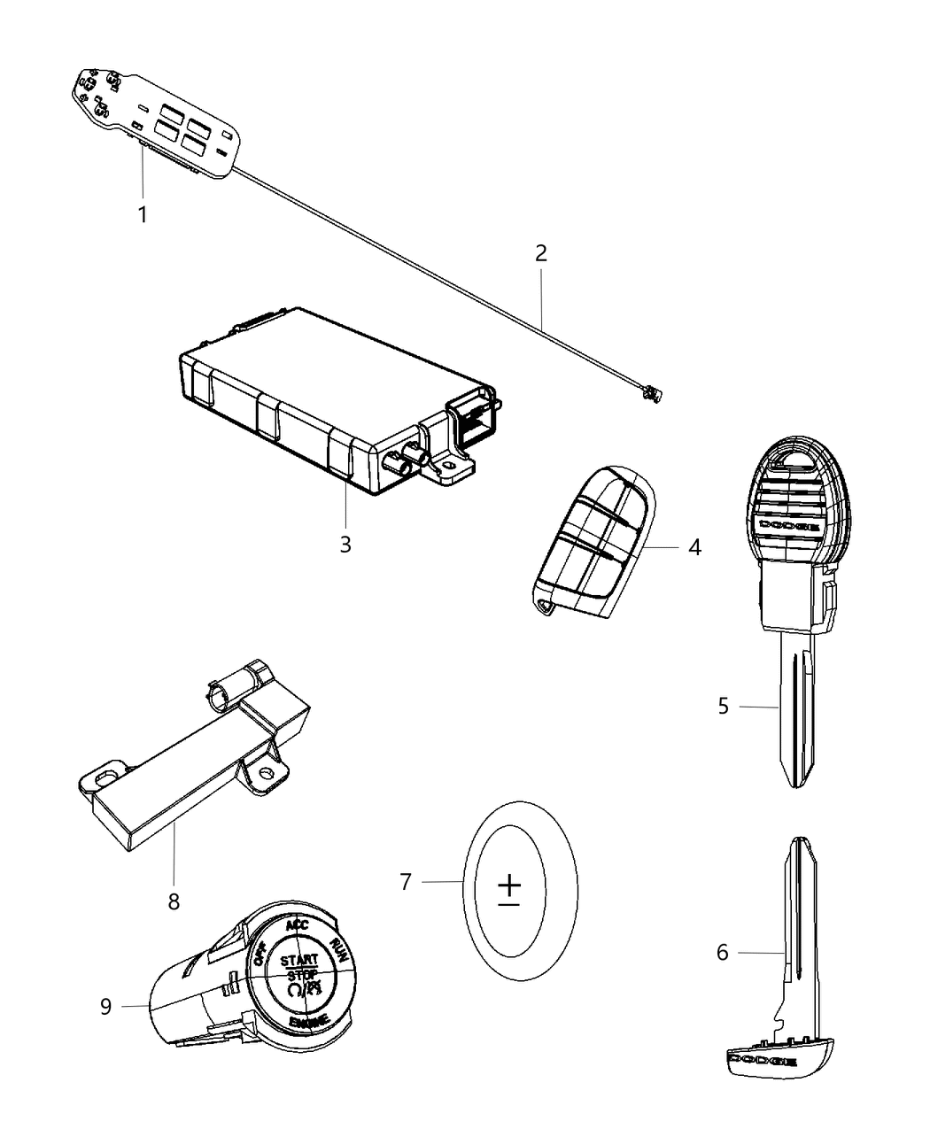 Mopar 68214571AC Receiver-Hub