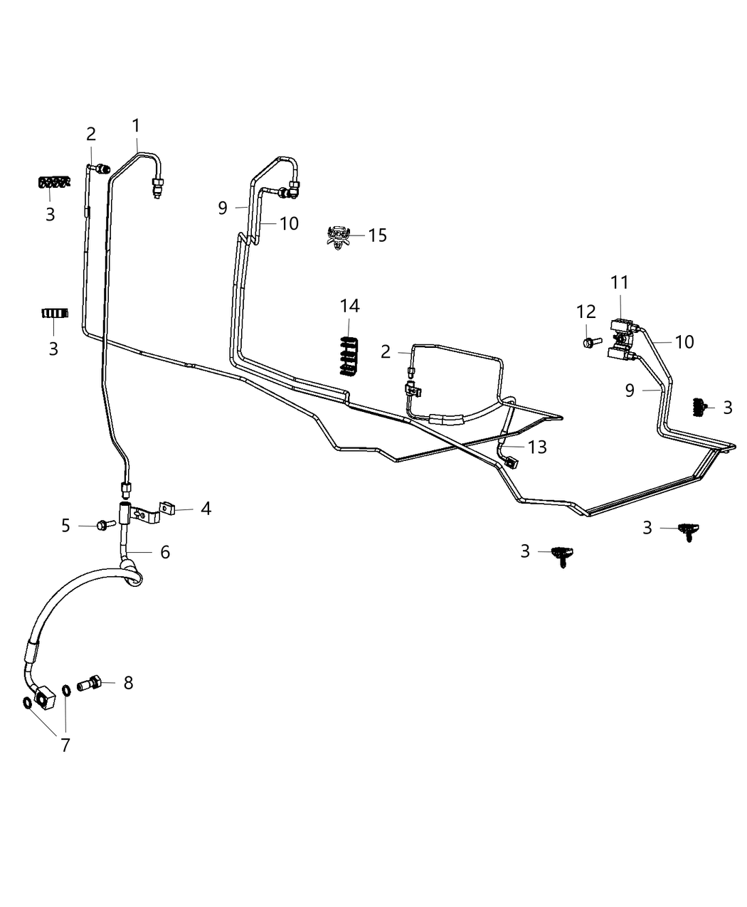 Mopar 68171943AE Hose-Brake