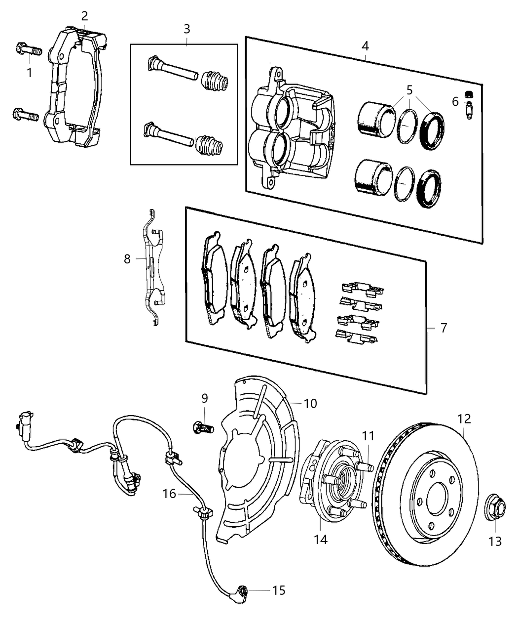 Mopar 68052363AA CALIPER-Disc Brake