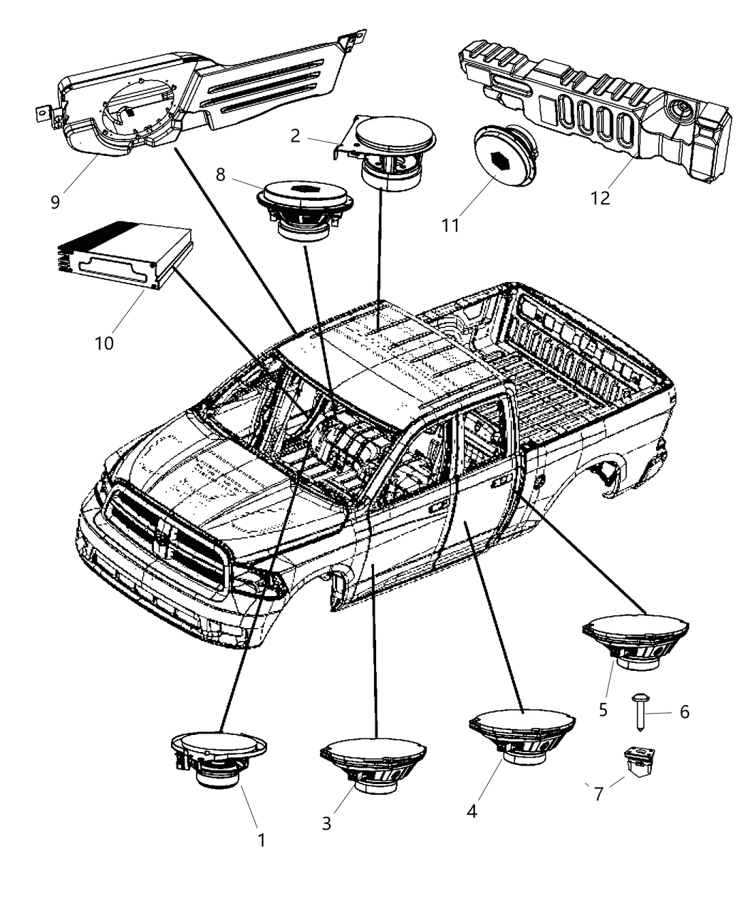 Mopar 68267095AA Amplifier