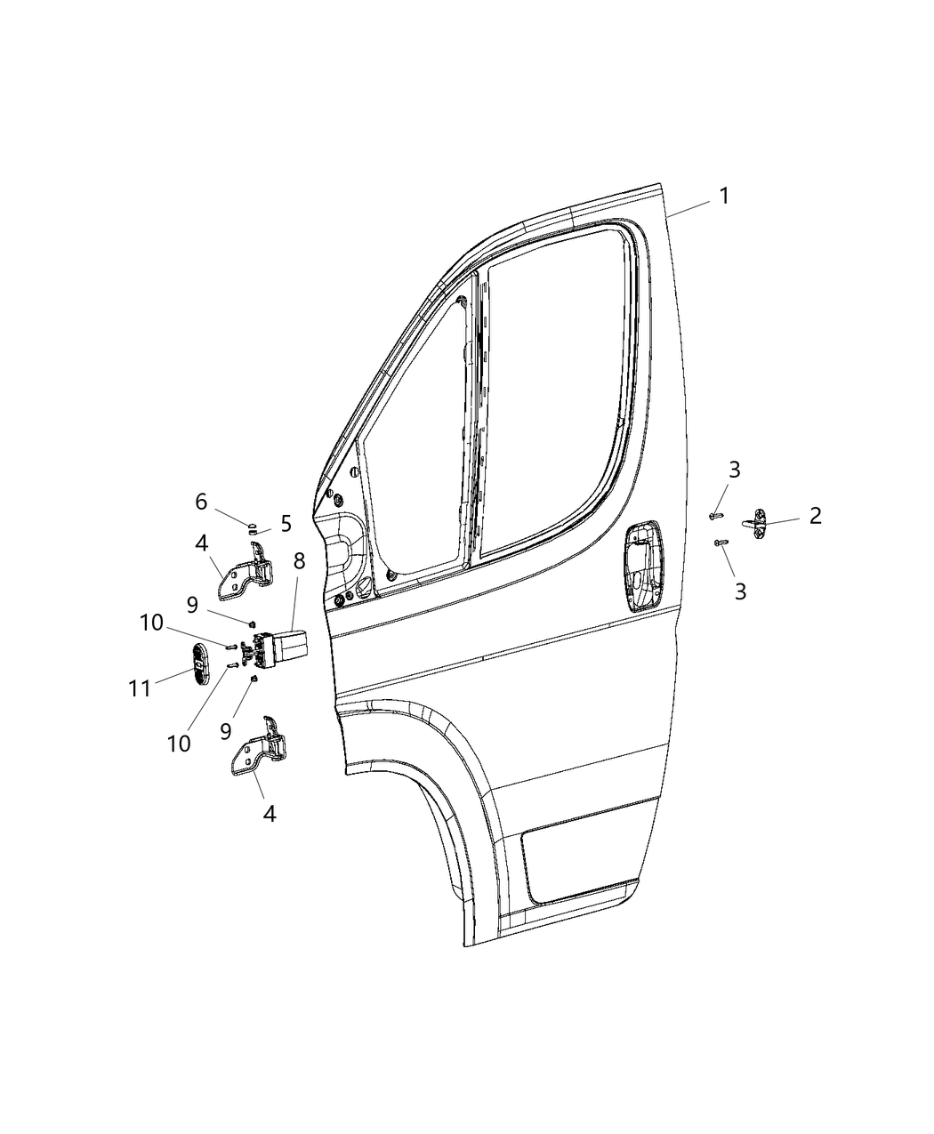 Mopar 68232446AB STRIKER-Door Latch