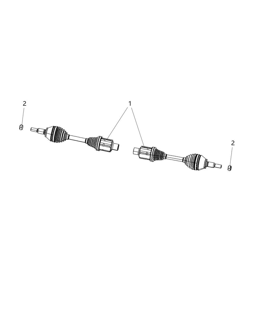 Mopar 53011128AE Shaft-Axle Half