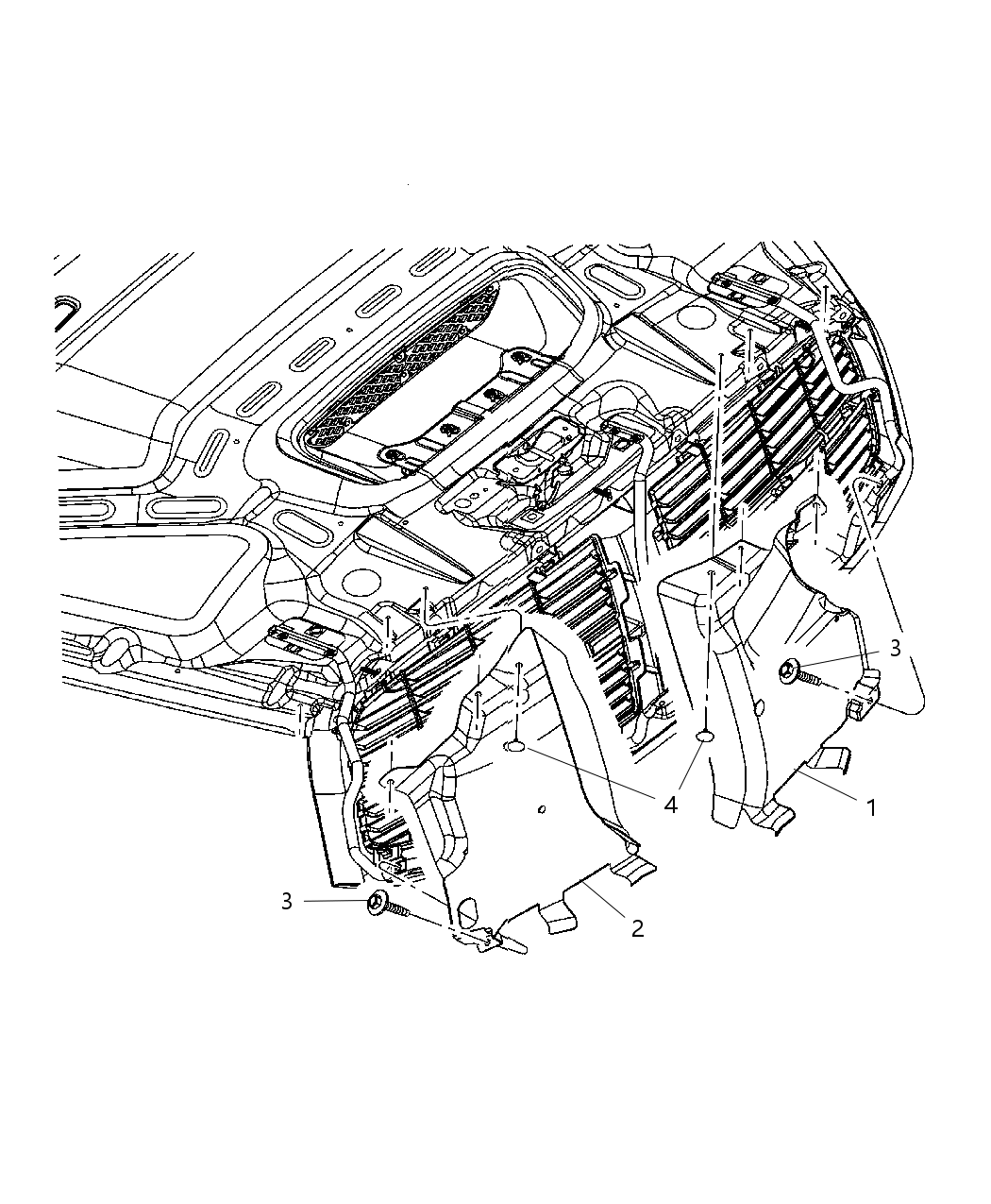 Mopar 5030123AB Panel-Grille Opening