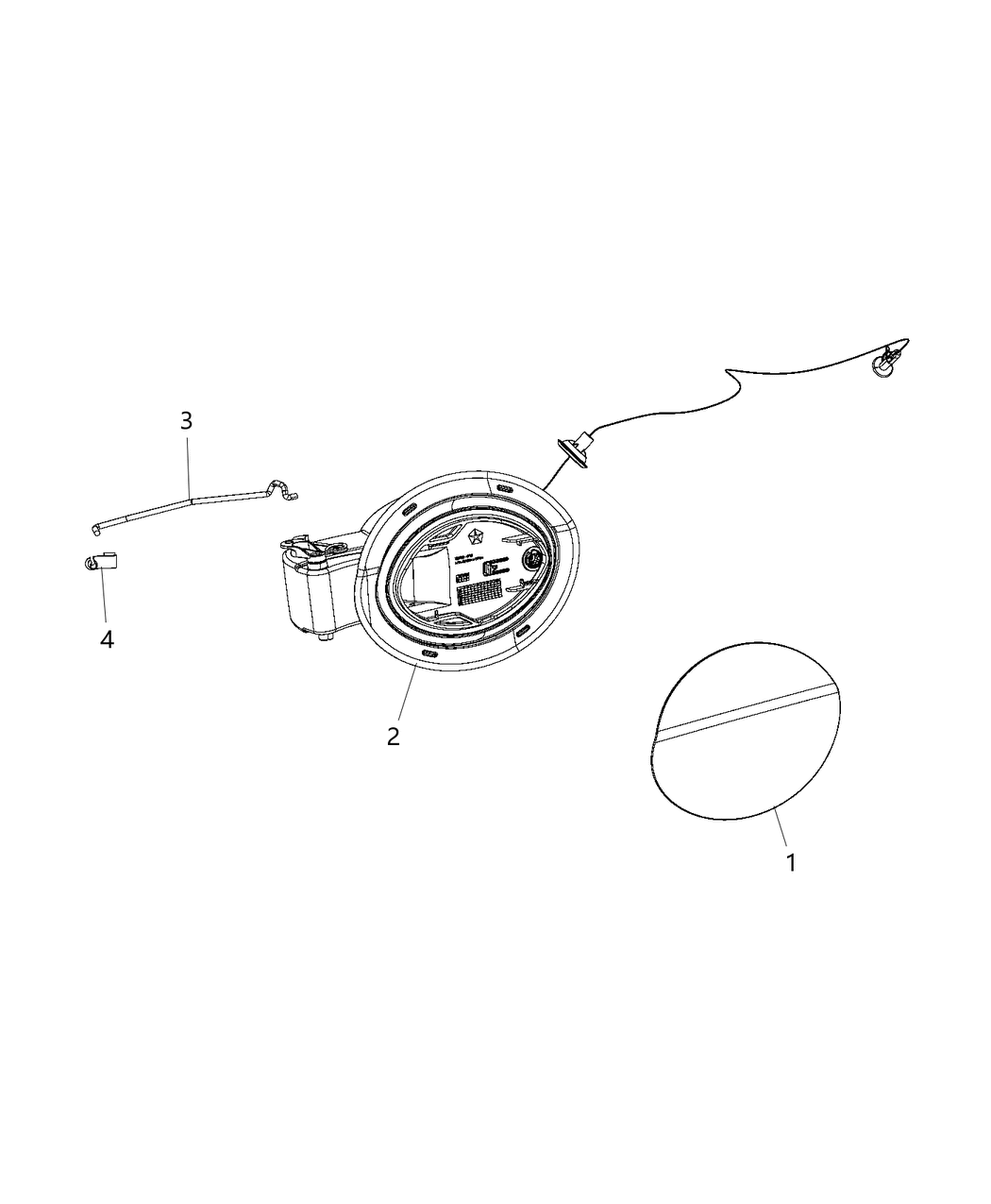 Mopar 68228470AF Housing-Fuel Filler Tube