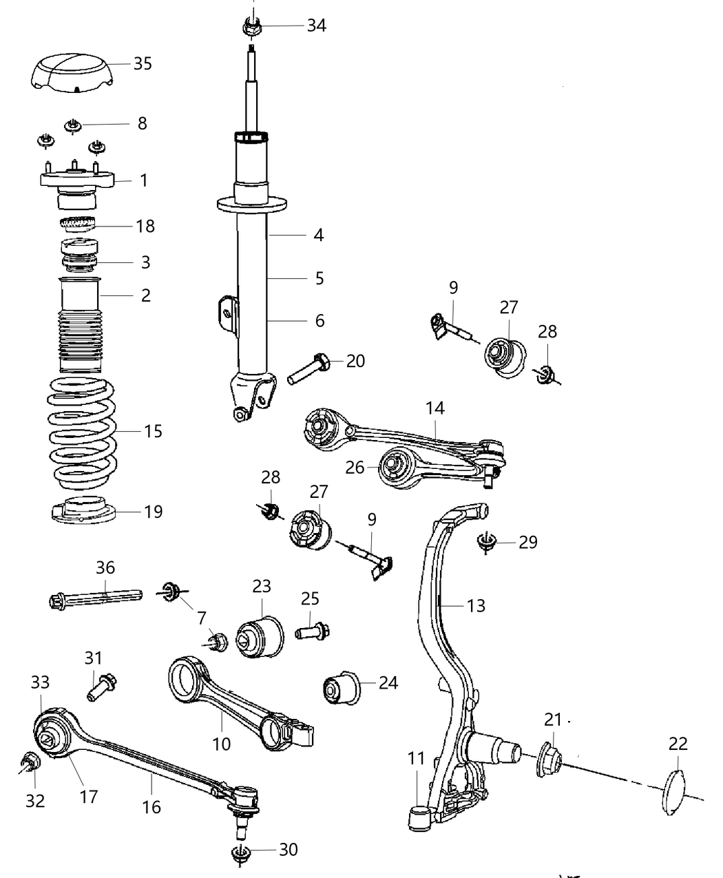 Mopar 5181349AB Shock-Suspension