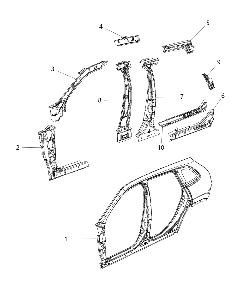 Mopar 68288816AA Panel-SILL