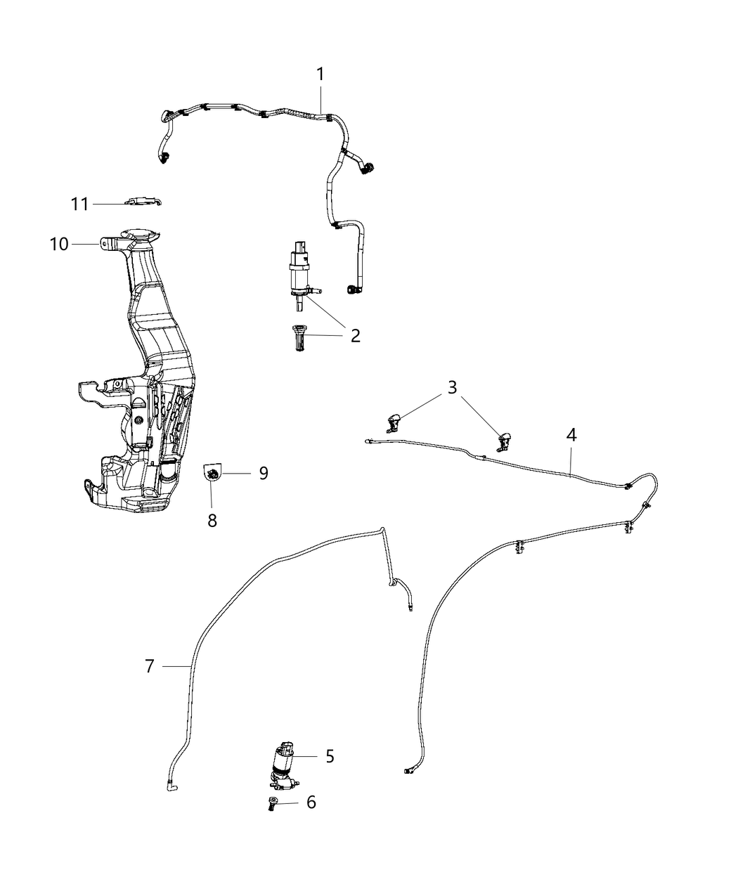 Mopar 57010719AD Reservoir-Windshield Washer