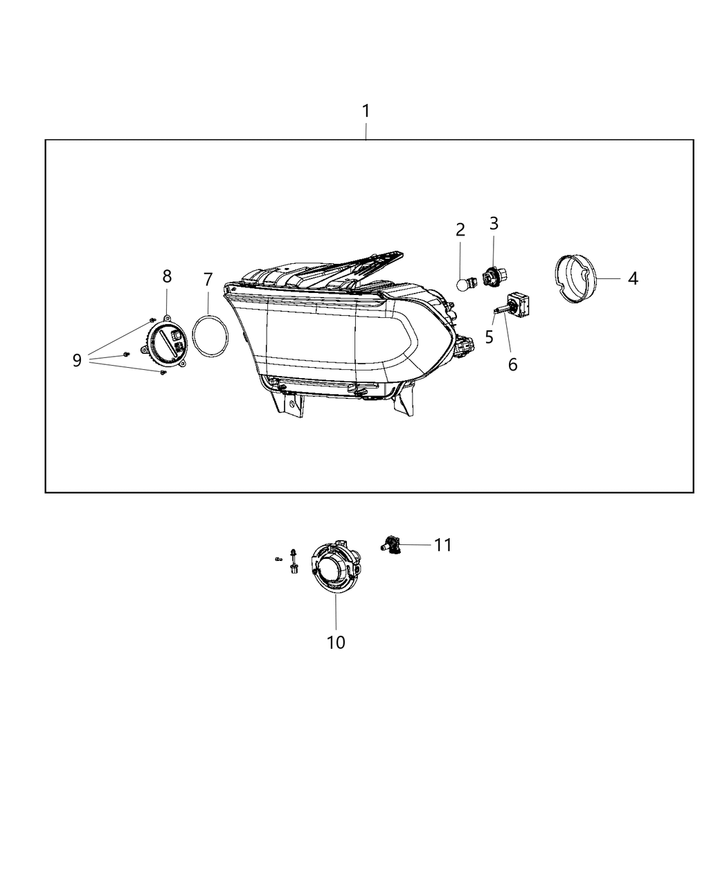 Mopar 68224606AA Socket-HEADLAMP